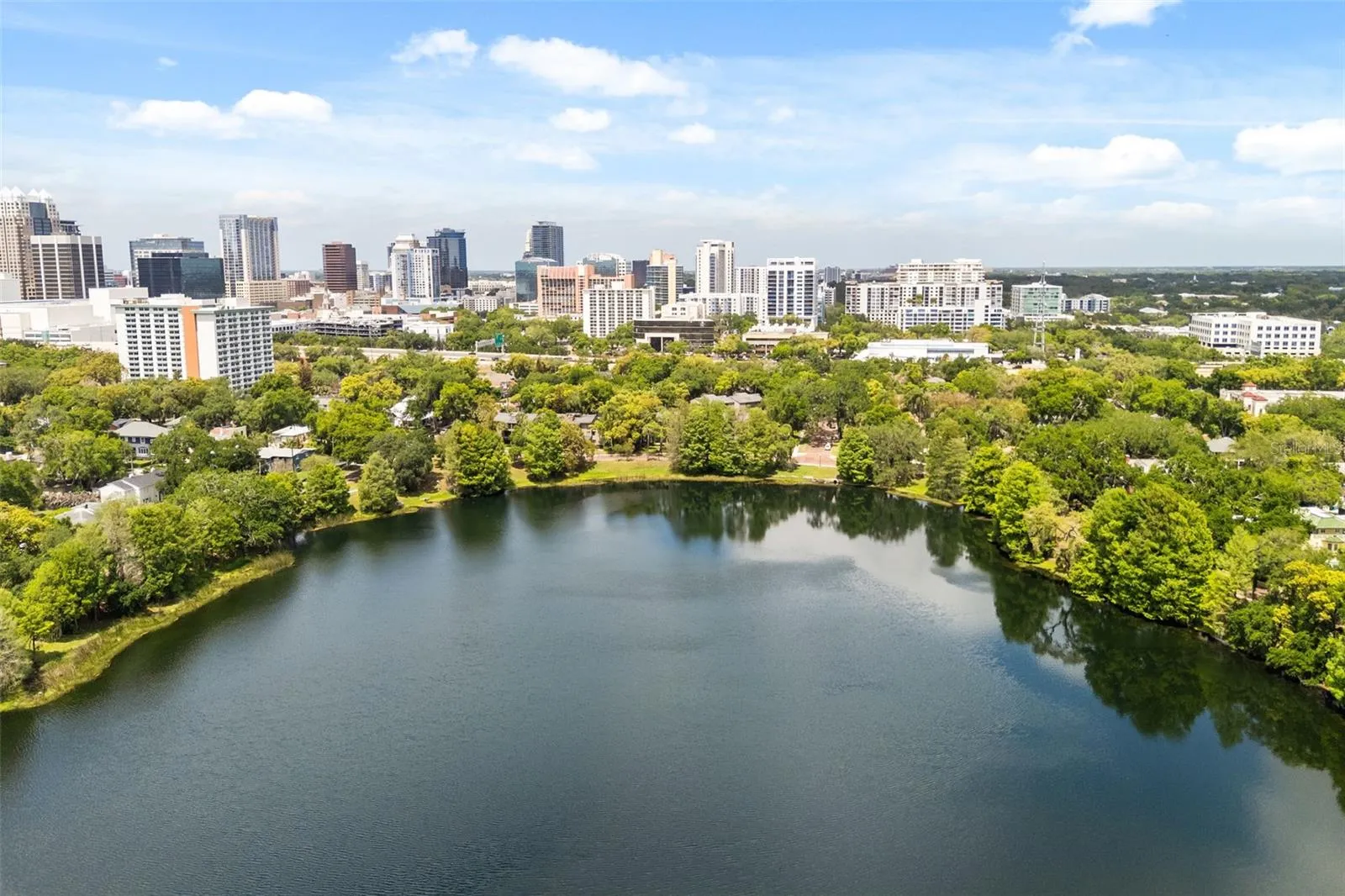 aerial view of lake cherokee