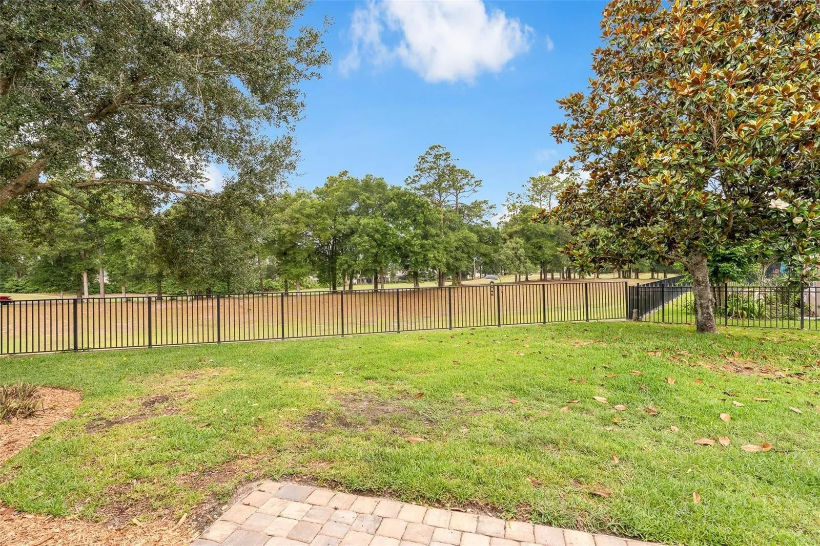 FENCED IN YARD WITH GOLF COURSE VIEWS