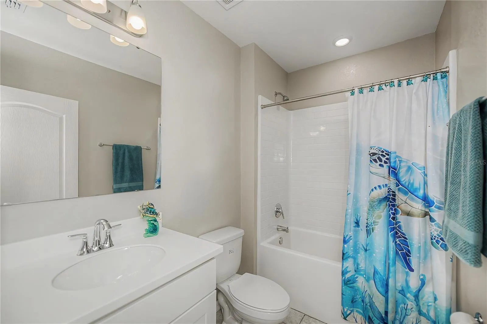 Guest Bathroom with Tub/Shower Combo.
