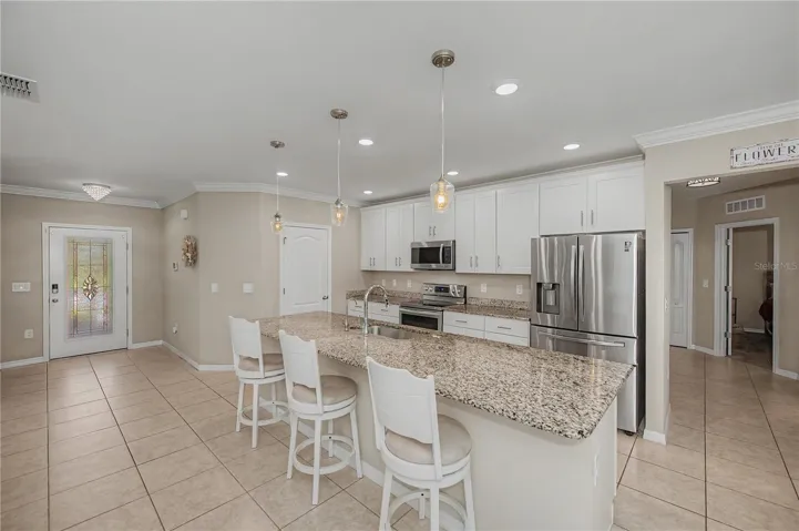 chef inspired kitchen with full pantry