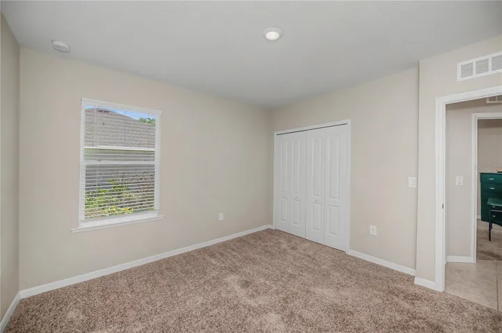 Bedroom 3 with Large Closet.