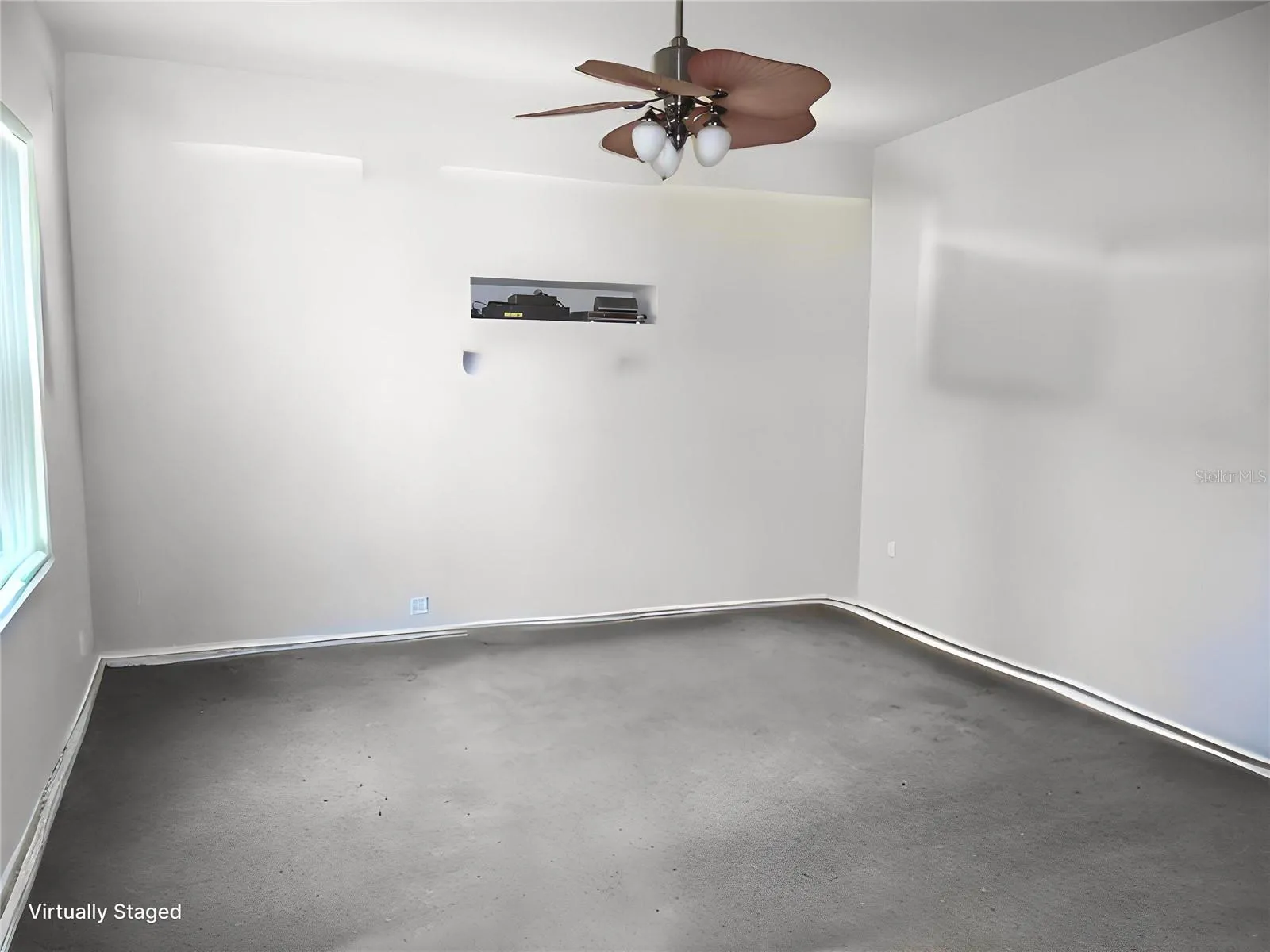 Family Room with furniture virtually removed