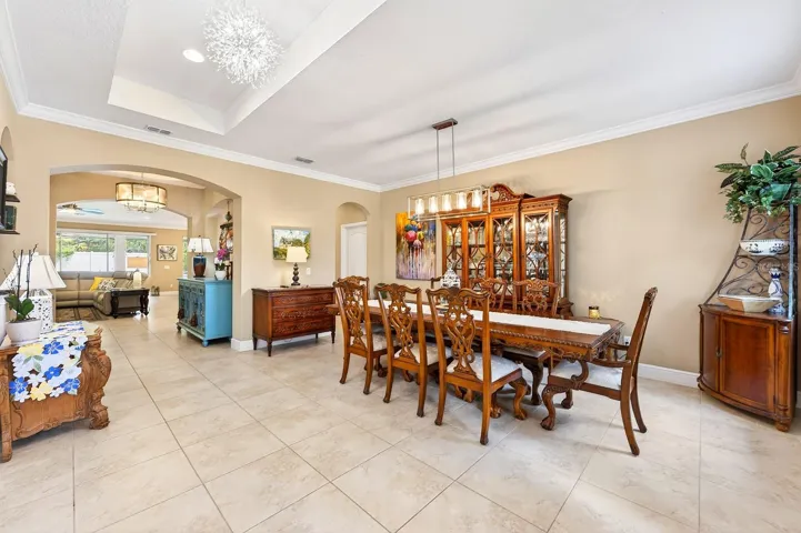 Formal dining space.