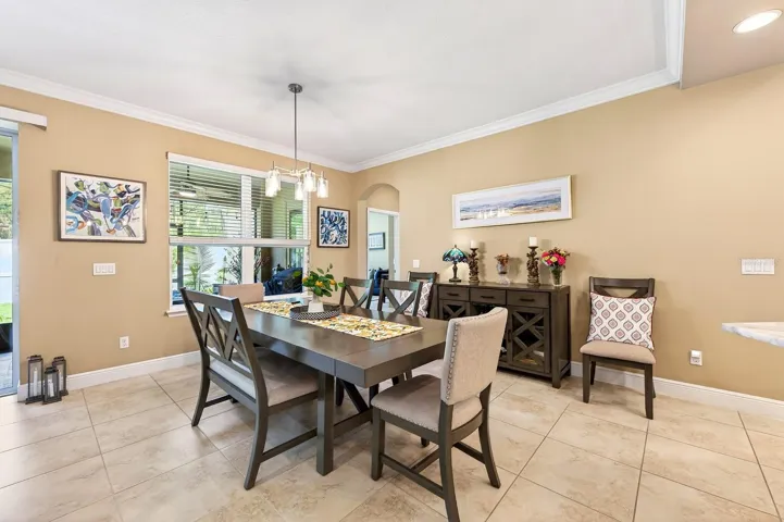 Casual dining area off the kitchen.