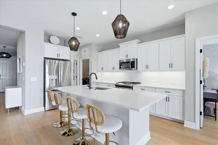 Large kitchen island