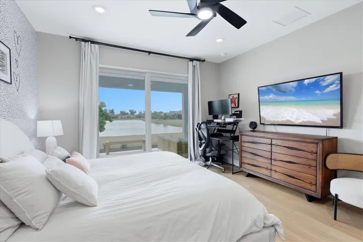 Master bedroom (nice view of the lake)