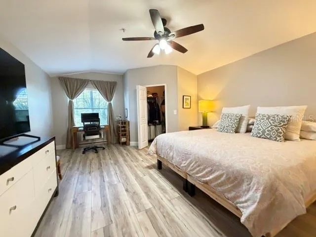 from master bedroom entrance - walk-in closet and office nook