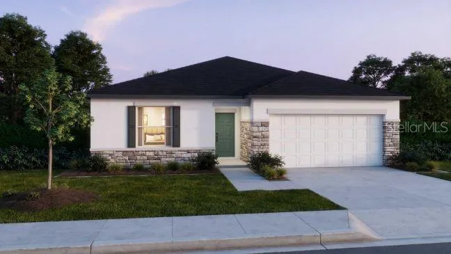 Artist Rendering at DuskUpgrade stone accent