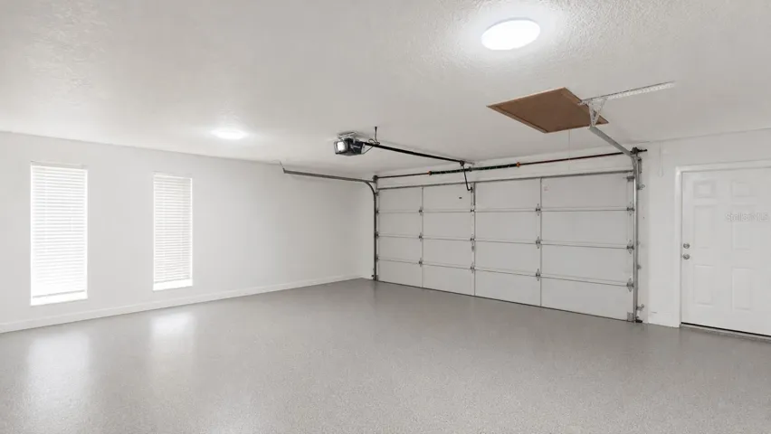 Fresh garage epoxy