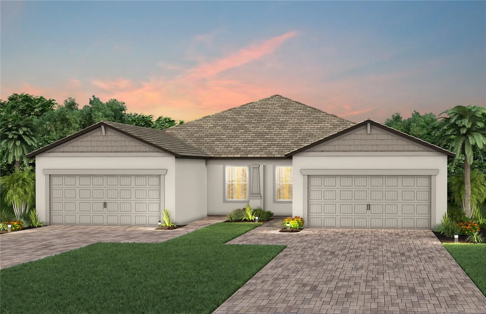 Exterior Rendering, Elevation C1