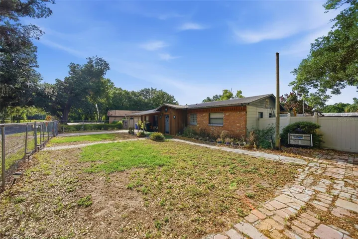 Large front yard