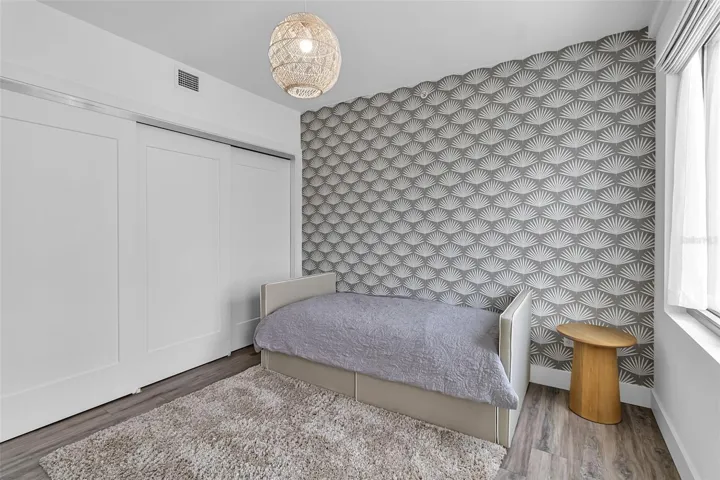 Bedroom 2 with large closet space
