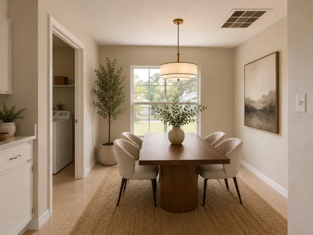 Virtually Staged Breakfast Nook