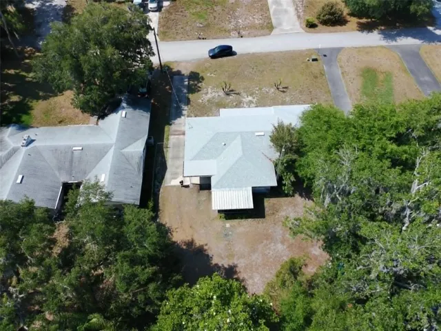 Arial view of home