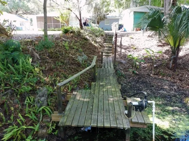 Dock with irrigation pump