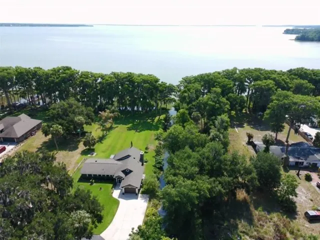 Arial view of Lake Harris