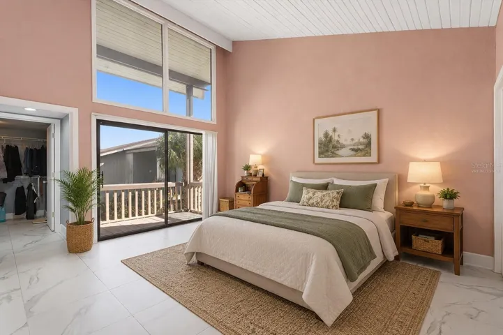 Another virtually staged bedroom picture with a great view.  View is not staged.