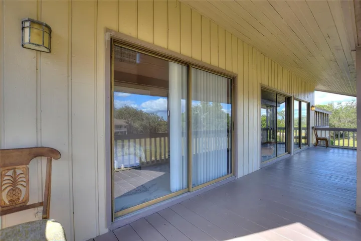 Large back porch