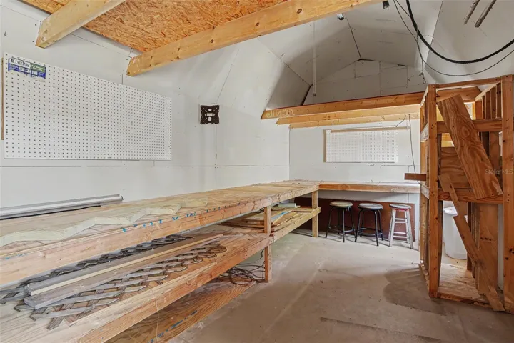 Inside Shed