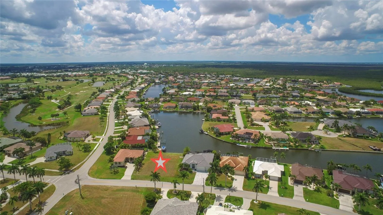Water access to harbor and Gulf via Alligator Creek.