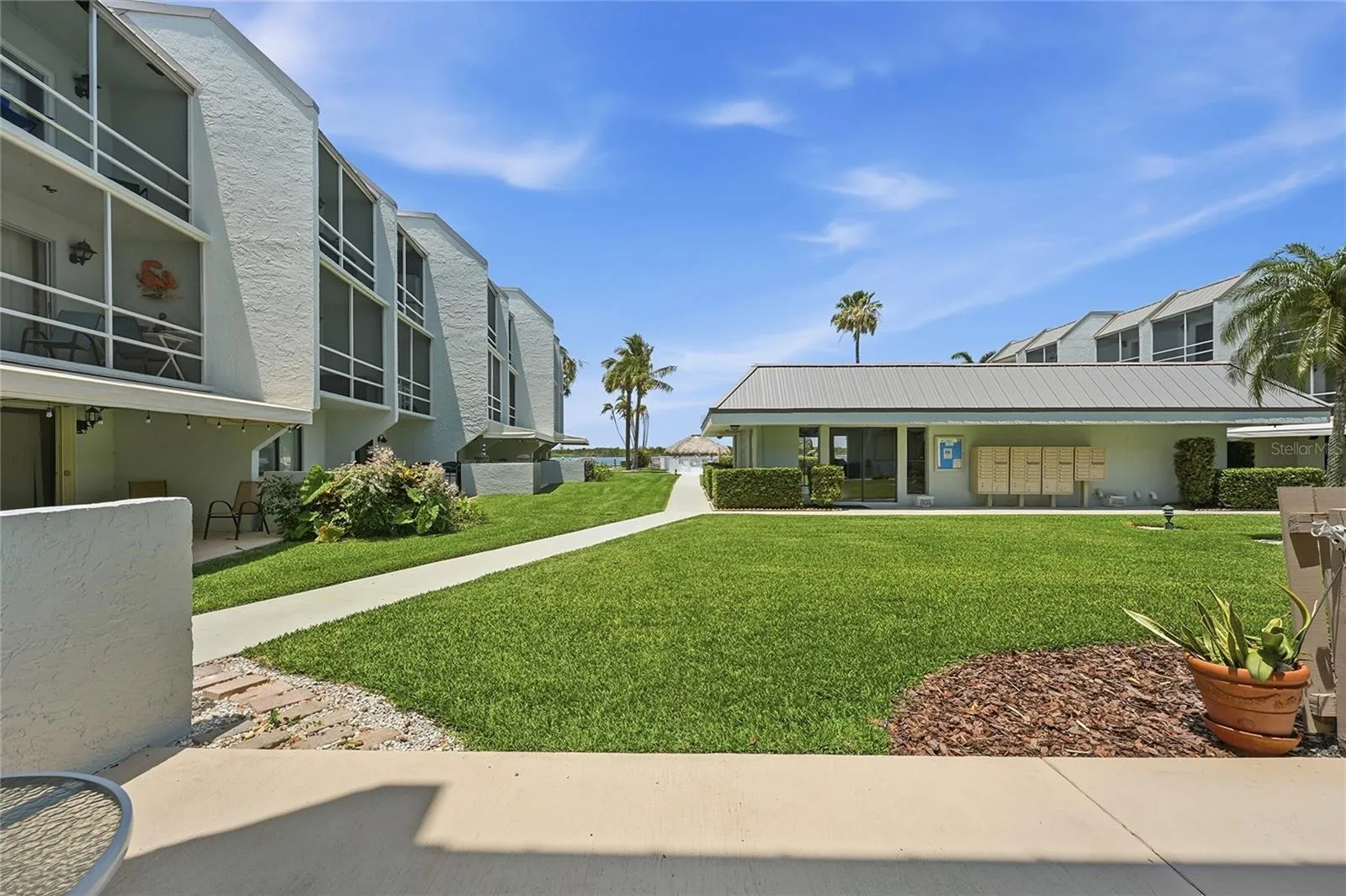 Patio to inlet view