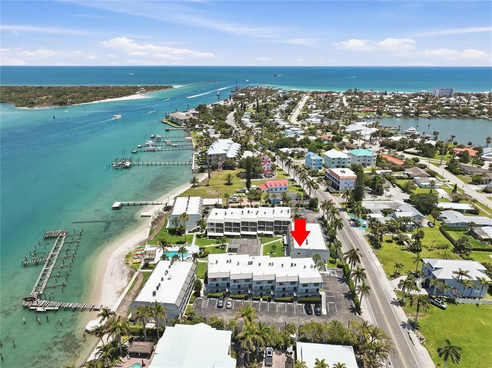 Aerial view looking out to the Ocean!