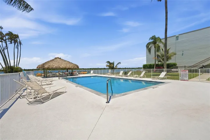 Dream pool overlooking the inlet.