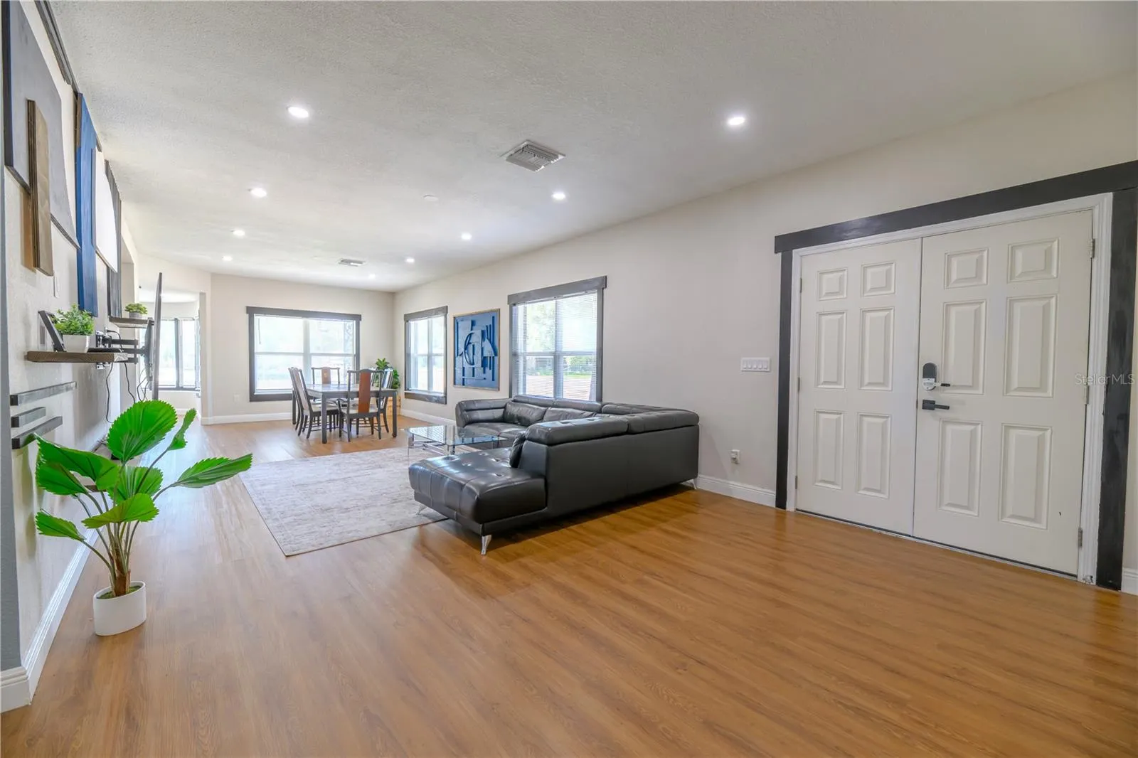 Dining/Living Area and Double Entry Doors