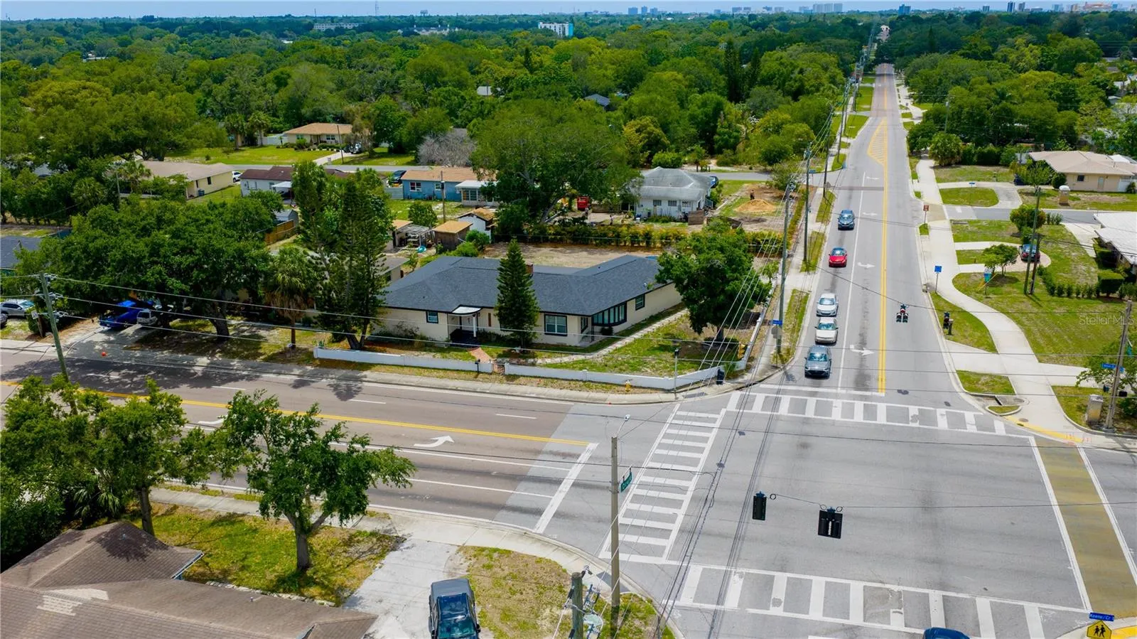 Aerial Corner View of Lot