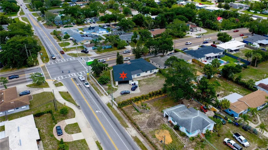 Backyard Aerial View of Lot
