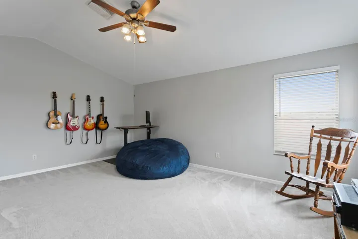 New carpet in the bonus room