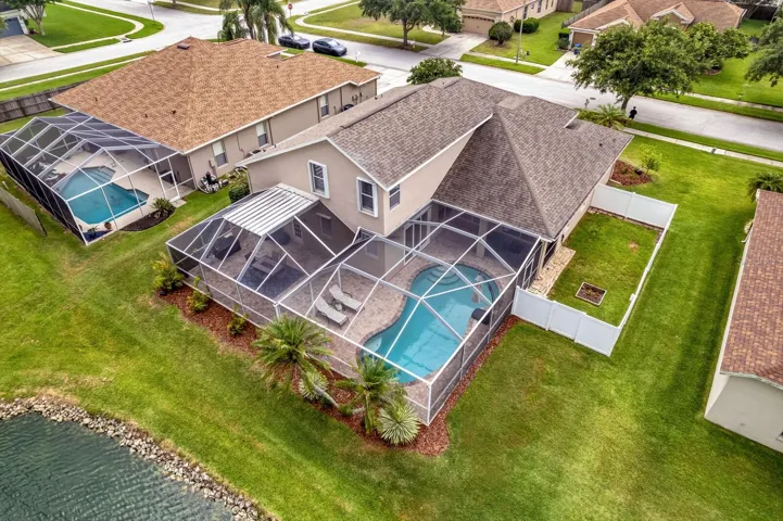 Aerial view of property