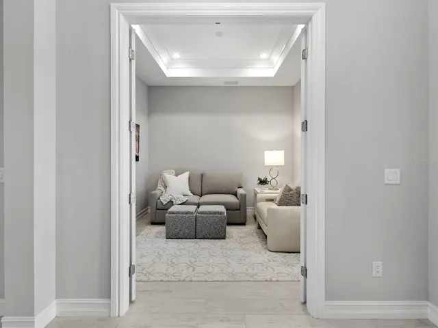 Study is currently used as a formal living room