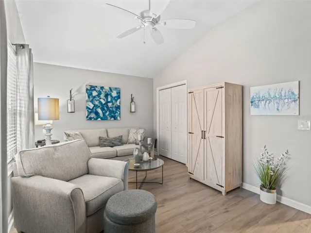 Bright and inviting 3rd bedroom can be an excellent flex space.