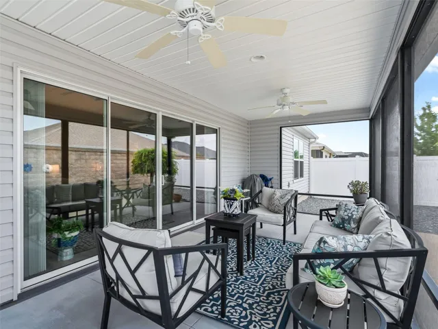 Expansive lanai offers the perfect setting for outdoor dining, entertaining, or simply relaxing.