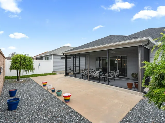 Enjoy outdoor living in the spacious private backyard featuring a large patio and attractive low-maintenance landscaping.