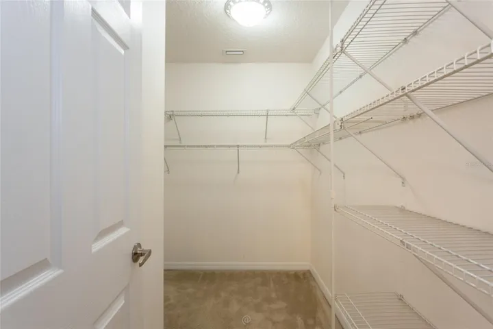 Primary bedroom closet.