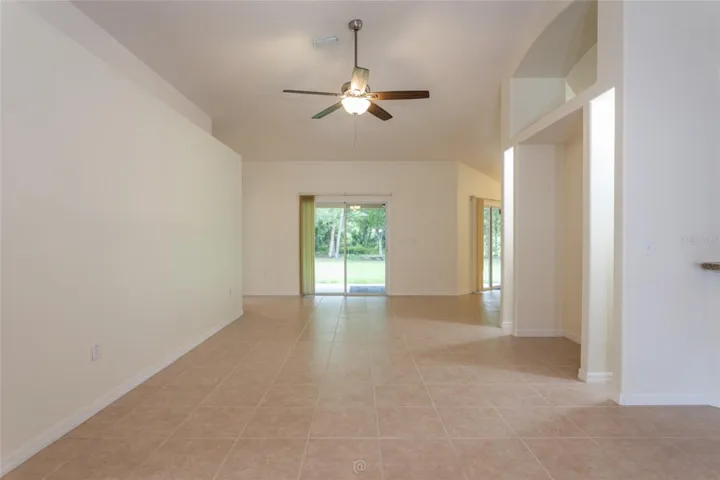 Walk in to your large living area with view straight into the backyard.
