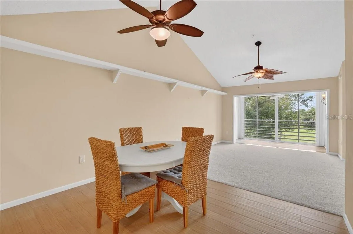 Dining Area with Vaulted Ceiling