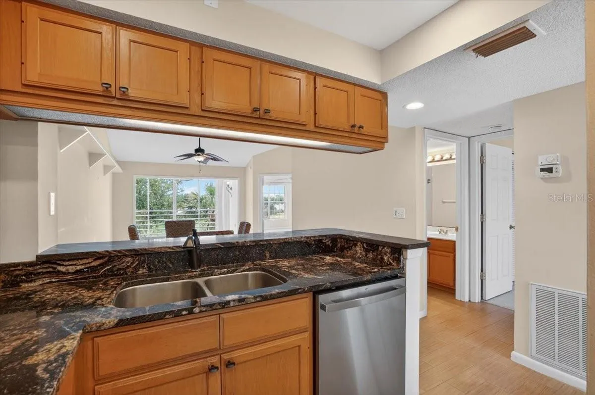 Kitchen with Granite counters with Brand New Appliances