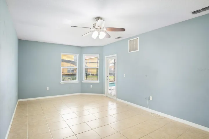First floor primary suite