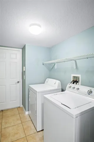 Indoor laundry room on the first floor