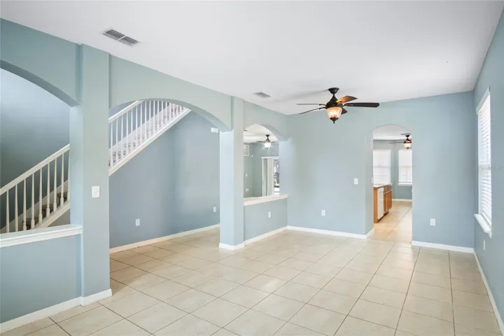 Large family room right off the entrance