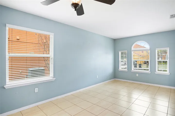 Family Room with front of house