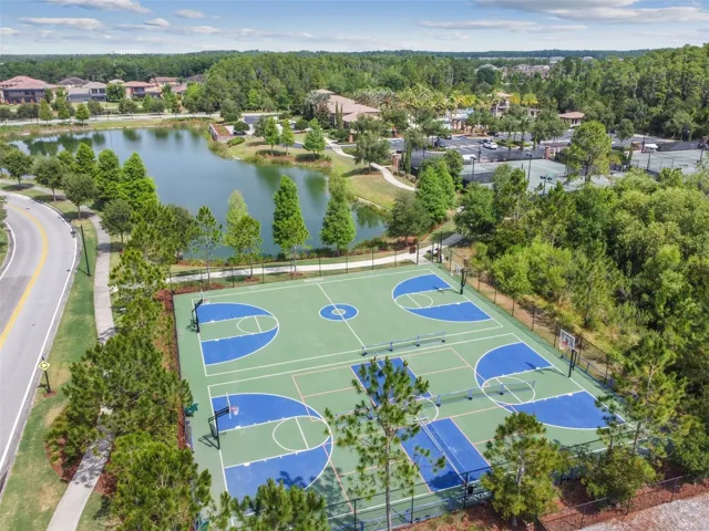 Sports Courts and Community Pond