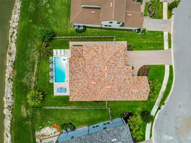 Backyard down to the pond