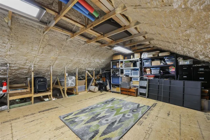 Attic above Recreation room