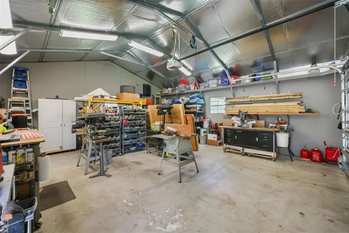Detached garage workshop