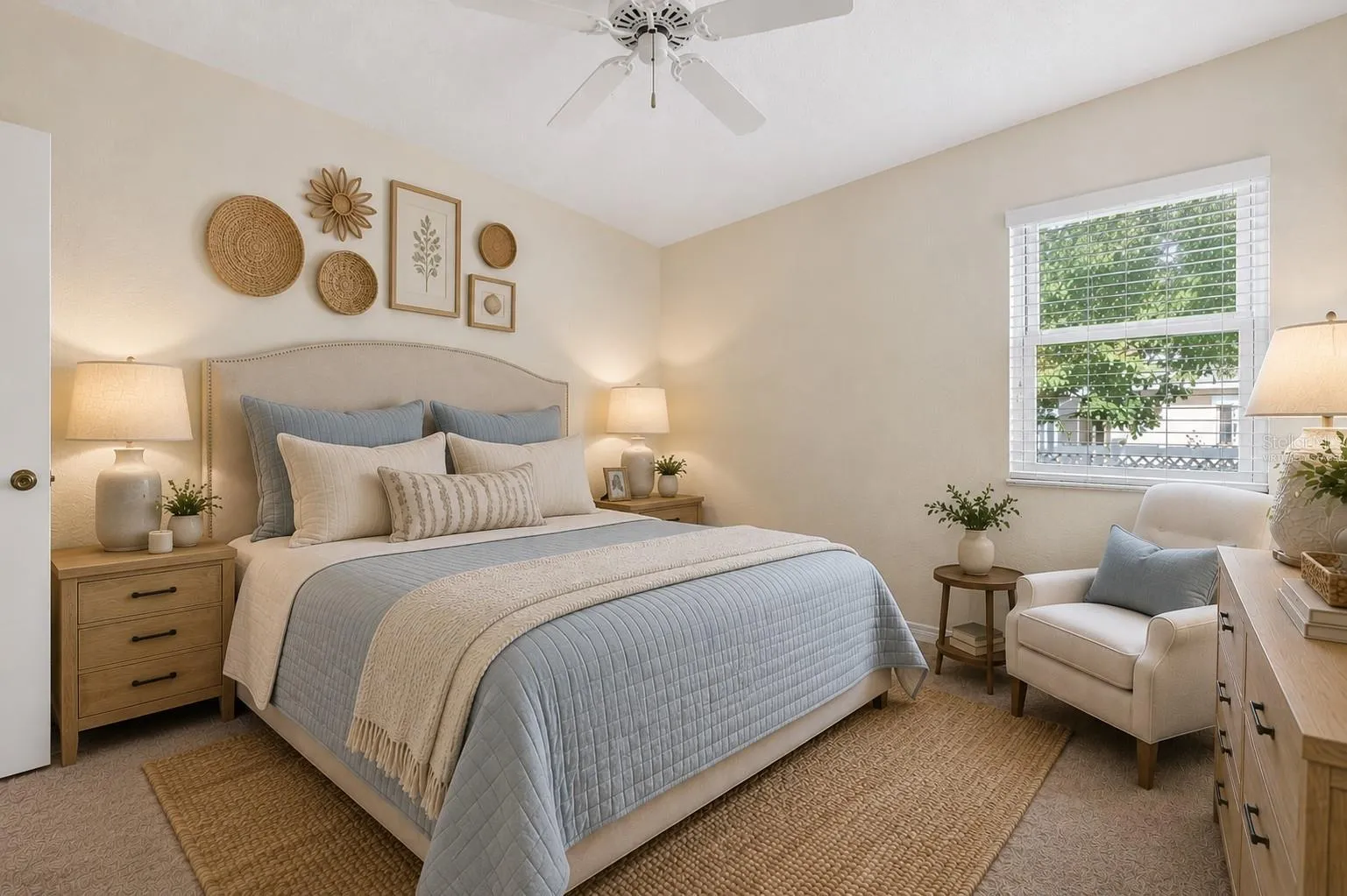 Virtually Staged Second Bedroom