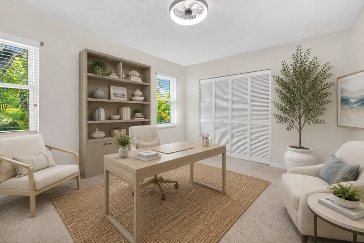 Virtually Staged 3rd Bedroom/Office